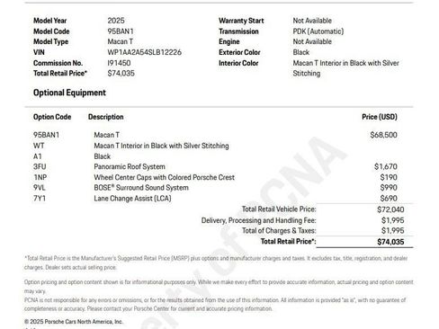 Used 2025 Porsche Macan Turbo AWD/4WD image 6