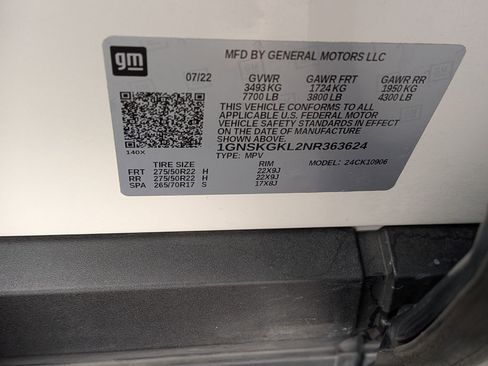 Certified 2022 Chevrolet Suburban High Country w/ Max Trailering Package image 38