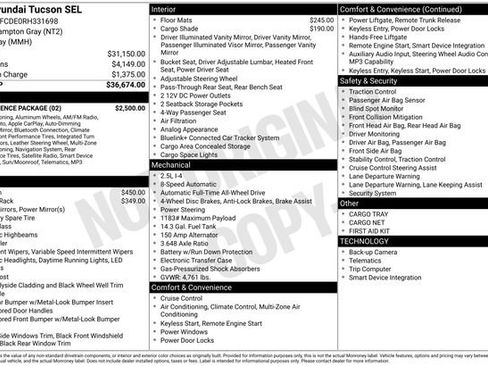 Used 2024 Hyundai Tucson SEL w/ Convenience Package AWD/4WD image 10