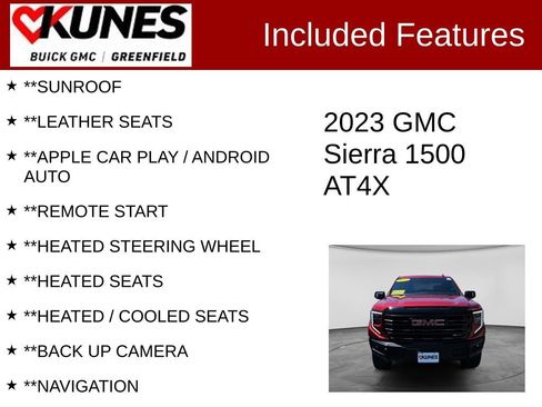 Used 2023 GMC Sierra 1500 AT4X AWD/4WD image 2