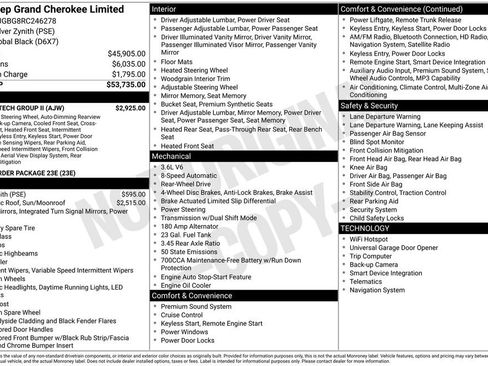 Used 2024 Jeep Grand Cherokee Limited w/ Luxury Tech Group II RWD image 15