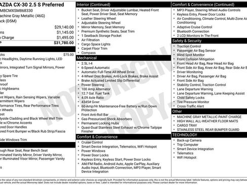 Used 2025 MAZDA CX-30 AWD 2.5 S w/ Preferred Package image 25