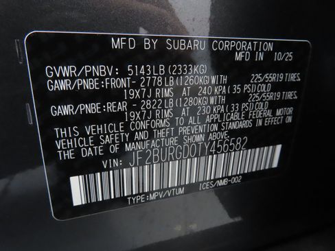 New 2026 Subaru Outback Limited XT image 30