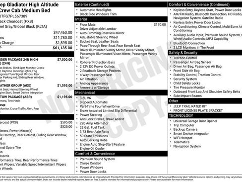 Used 2023 Jeep Gladiator Overland AWD/4WD image 41
