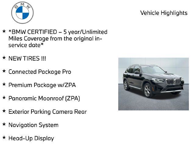Certified 2023 BMW X3 xDrive30i w/ Premium Package w/ZPA AWD/4WD image 10