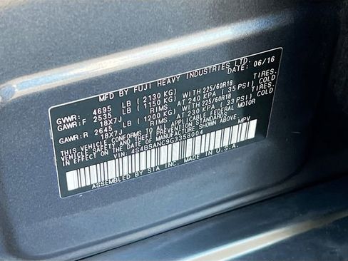 Used 2016 Subaru Outback 2.5i Limited image 34