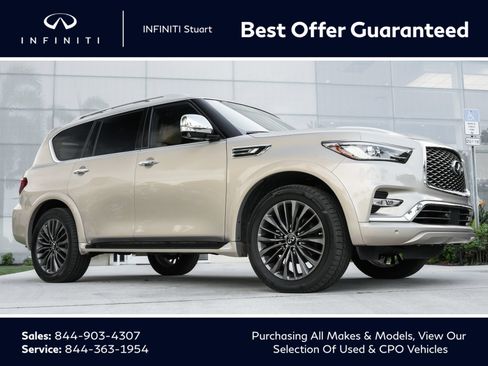 Used 2023 INFINITI QX80 Sensory w/ Cargo Package AWD/4WD image 1