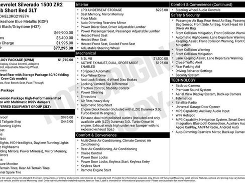Used 2024 Chevrolet Silverado 1500 ZR2 w/ Technology Package AWD/4WD image 35