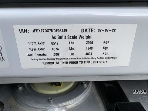 Used 2022 Ford F750 2WD Regular Cab Super Duty image 17