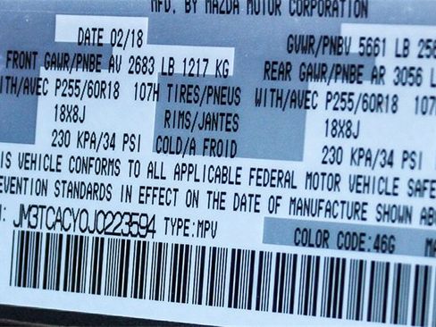 Used 2018 MAZDA CX-9 Touring w/ Touring Premium Package image 41