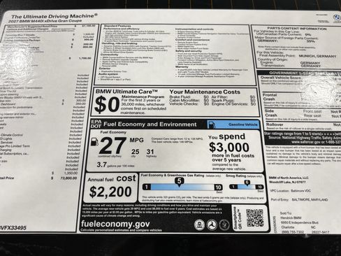 New 2027 BMW 440i xDrive w/ Premium Package AWD/4WD image 31