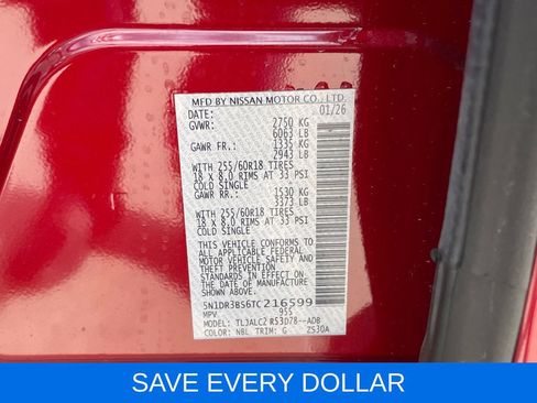 Used 2026 Nissan Pathfinder SV FWD image 30