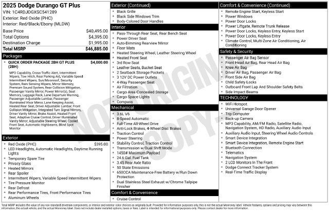 Used 2025 Dodge Durango GT AWD/4WD image 7