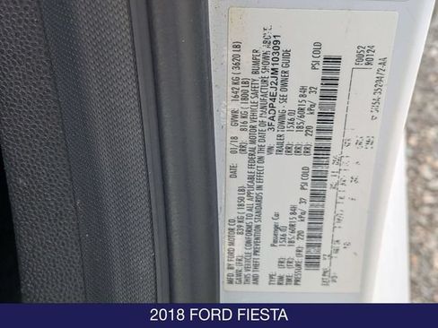 Used 2018 Ford Fiesta SE w/ Cold Weather Package FWD image 30