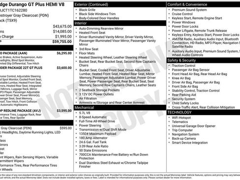 New 2026 Dodge Durango GT w/ Tow 'N Go Package image 15