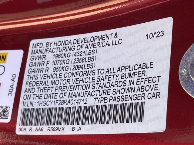 Certified 2024 Honda Accord LX image 27