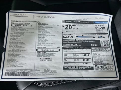 New 2026 Chrysler Pacifica Select image 21