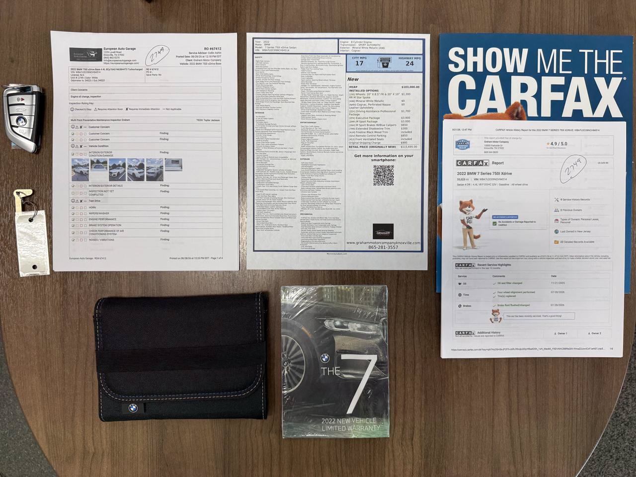 Used 2022 BMW 750i xDrive w/ Executive Package AWD/4WD image 53