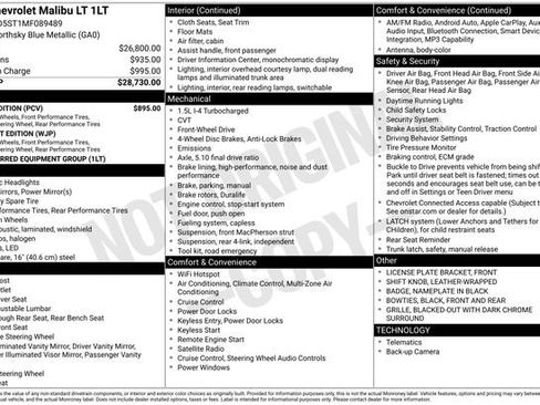 Used 2021 Chevrolet Malibu LT w/ Sport Edition FWD image 26
