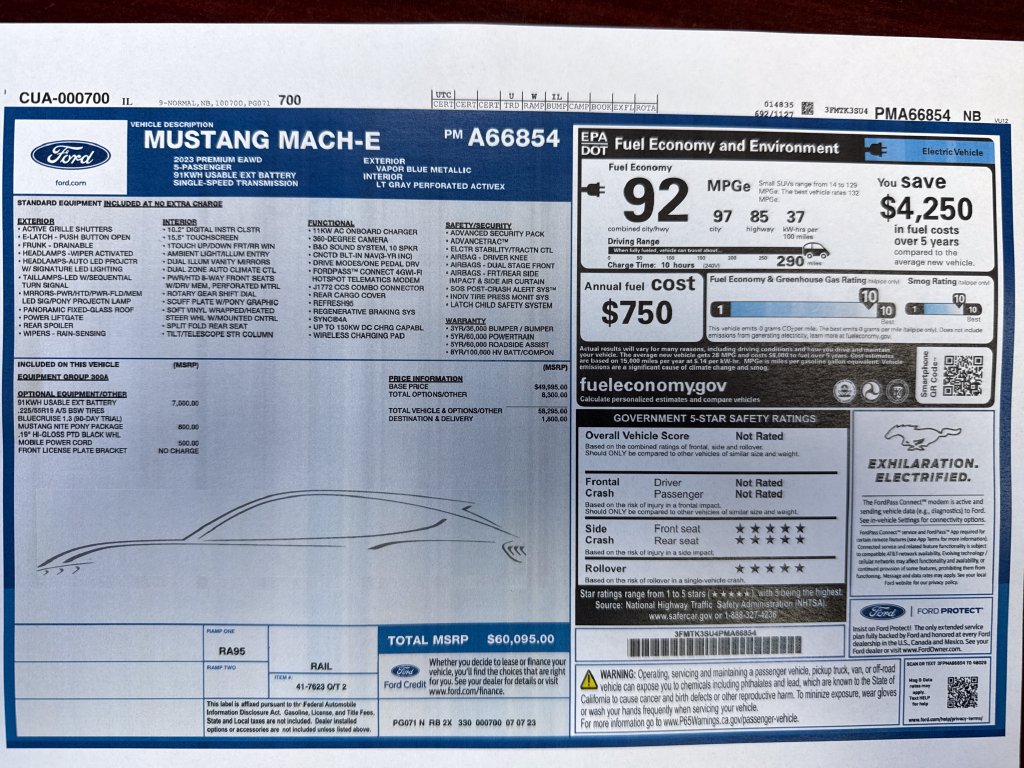 Used 2023 Ford Mustang Mach-E Premium w/ Mustang Nite Pony Package AWD/4WD image 25