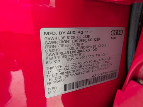 Certified 2022 Audi Q3 2.0T Premium w/ Black Optic Sport Package image 36