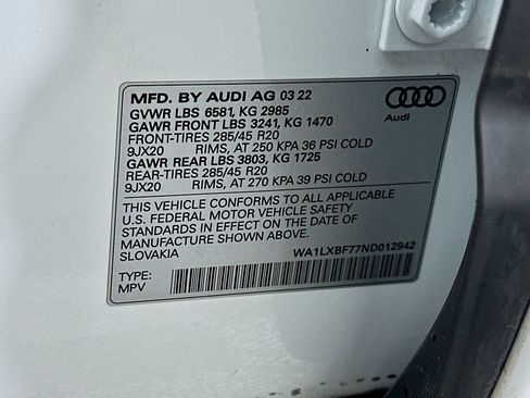 Used 2022 Audi Q7 3.0T Premium Plus w/ Premium Plus Package AWD/4WD image 35
