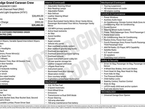 Used 2012 Dodge Grand Caravan Crew FWD image 2