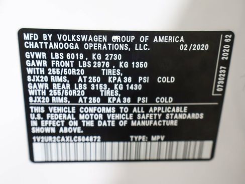 Used 2020 Volkswagen Atlas SE w/ Panoramic Sunroof Package image 58