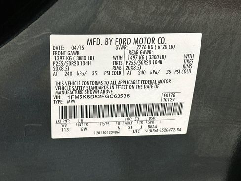 Used 2015 Ford Explorer XLT w/ Equipment Group 202B AWD/4WD image 33