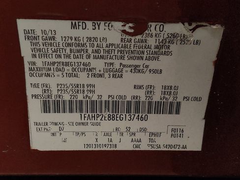 Used 2014 Ford Taurus SEL w/ Equipment Group 201A FWD image 33