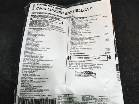 Used 2022 Dodge Challenger SRT Hellcat w/ Plus Package image 54