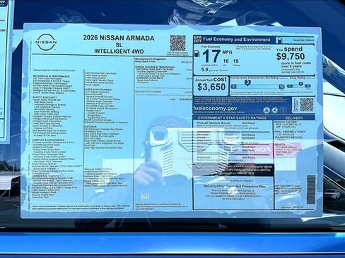New 2026 Nissan Armada SL w/ Captain's Chari Seat Package AWD/4WD image 13