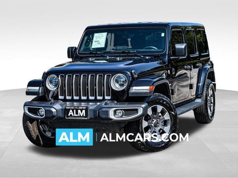 Used 2023 Jeep Wrangler Unlimited Sahara w/ LED Lighting Group AWD/4WD image 1