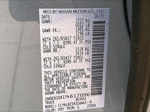 New 2026 Nissan Frontier SV w/ All-Weather Content Package AWD/4WD image 18