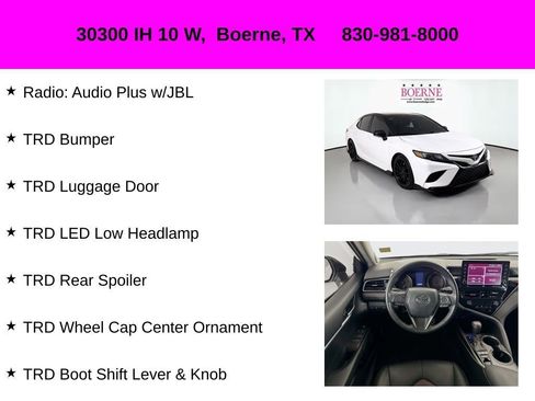 Used 2023 Toyota Camry TRD w/ TRD Package w/JBL Audio FWD image 22