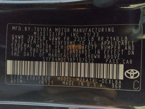 Used 2024 Toyota Corolla LE image 33