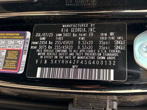 Used 2025 Kia Sorento EX w/ Panoramic Sunroof Package FWD image 23