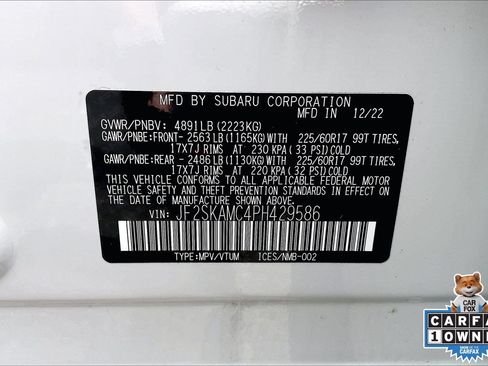 Certified 2023 Subaru Forester Wilderness AWD/4WD image 33