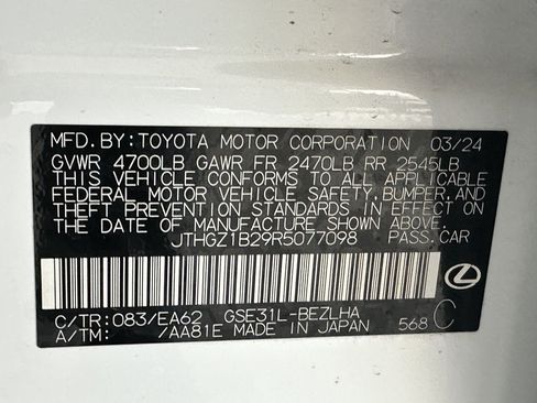 Used 2024 Lexus IS 350 F Sport w/ Navigation Package RWD image 25