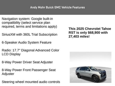 Used 2025 Chevrolet Tahoe RST w/ RST Capability Package AWD/4WD image 12