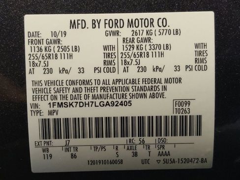 Used 2020 Ford Explorer XLT RWD image 33