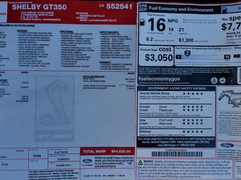 Used 2020 Ford Mustang Shelby GT350 w/ Technology Package image 34