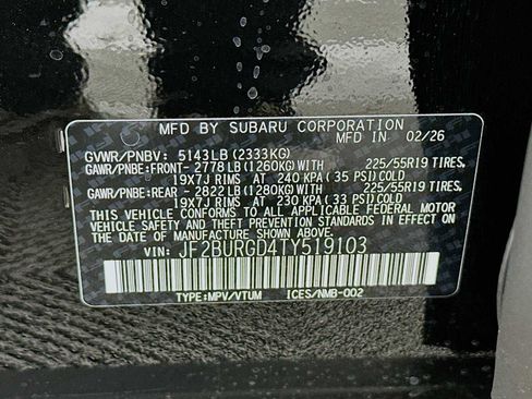 New 2026 Subaru Outback Limited XT image 31