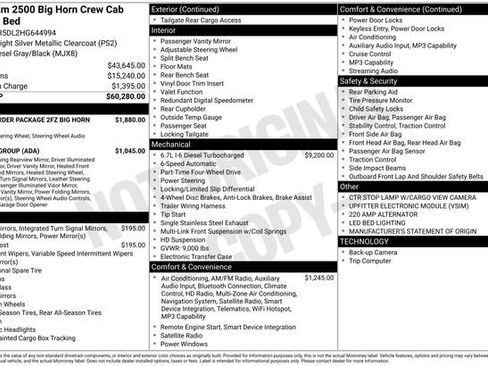 Used 2017 RAM 2500 Big Horn image 36