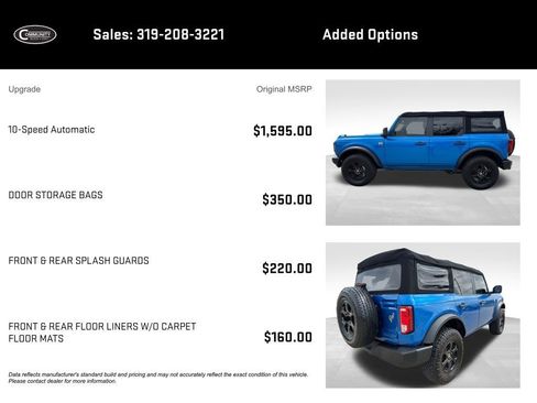Used 2022 Ford Bronco Big Bend AWD/4WD image 2