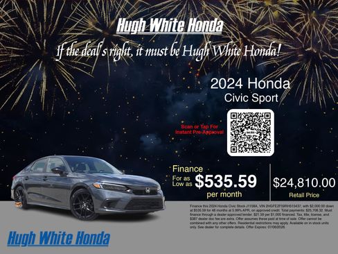 Used 2024 Honda Civic Sport image 3