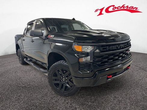 Certified 2022 Chevrolet Silverado 1500 Custom Trail Boss w/ LPO, Dark Essentials Package image 1