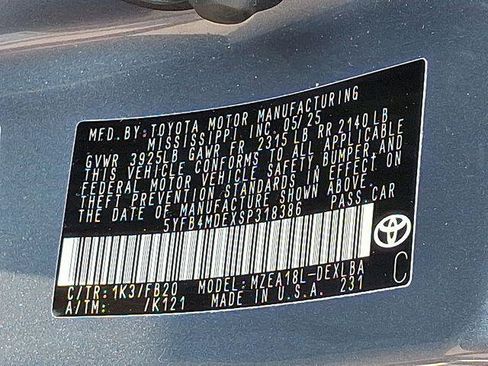 Certified 2025 Toyota Corolla LE w/ LE Premium Package FWD image 25