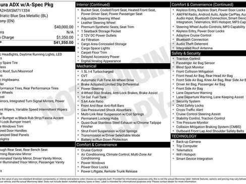 Certified 2025 Acura ADX A-Spec AWD/4WD image 4