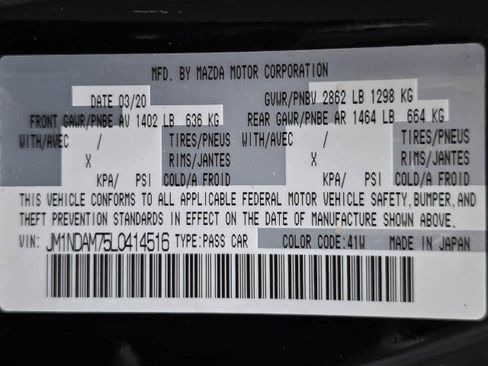 Used 2020 MAZDA MX-5 Miata RF Grand Touring RWD image 35